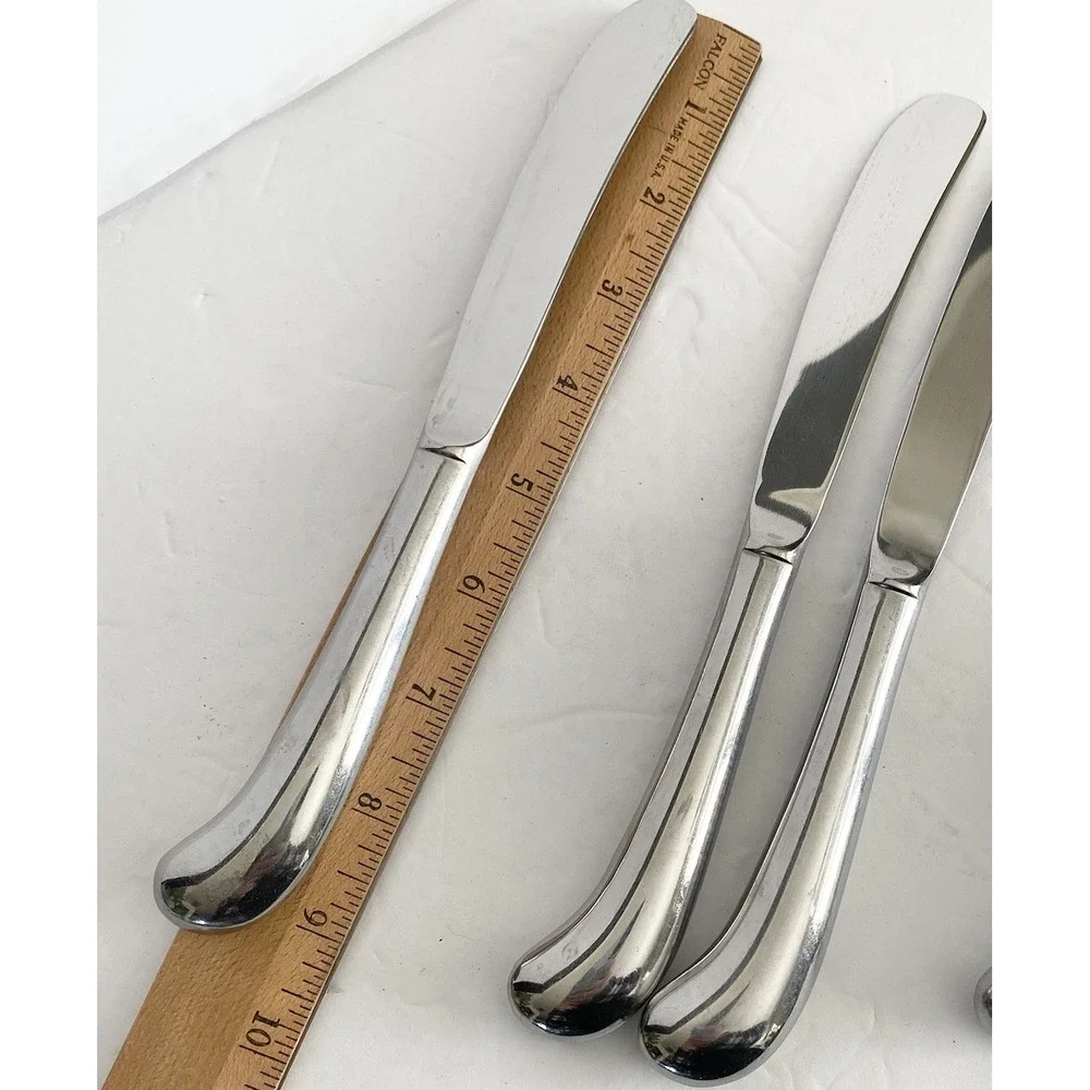 Vtg Lot‎ 6 Towle Supreme & Oxford Hall Stainless Pistol Handle Dinner Knives